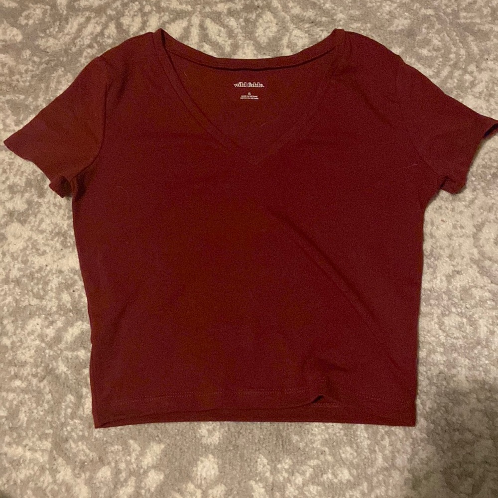 This is a tight cropped t-shirt from target